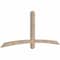 Ekena Millwork Bellingham Smooth Timber Gable Bracket, Douglas Fir, 84"W x 35"H x 3 1/2"D x 3 1/2"F, 10/12 Pitch GBW084X35X0404BEL00SDF - alternate 4